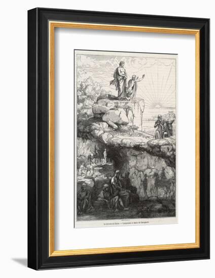 In Plato's "Republic" Socrates Likens Mankind to Prisoners in a Cave-Chevignard-Framed Photographic Print