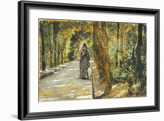 In Portici Forest-Giuseppe De Nittis-Framed Giclee Print