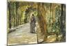 In Portici Forest-Giuseppe De Nittis-Mounted Giclee Print