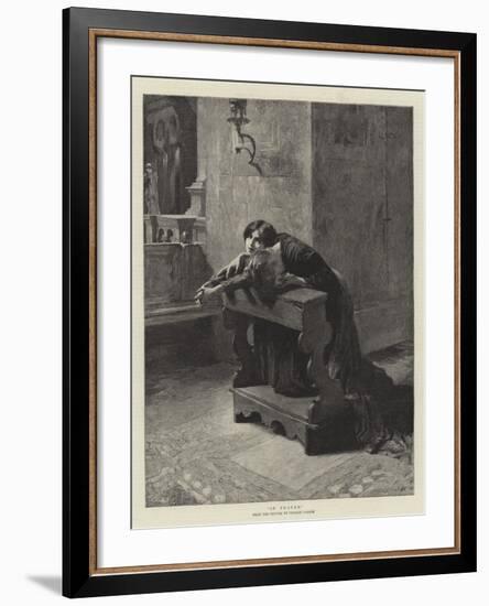 In Prayer-Charles Frederic Ulrich-Framed Giclee Print