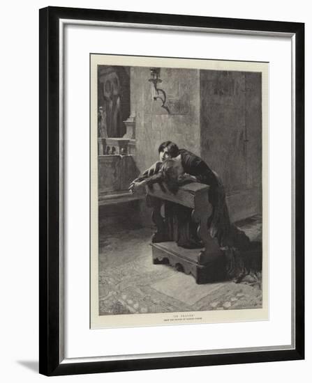 In Prayer-Charles Frederic Ulrich-Framed Giclee Print