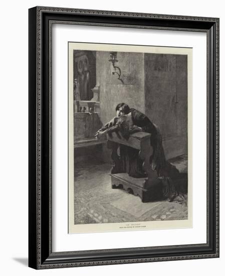 In Prayer-Charles Frederic Ulrich-Framed Giclee Print