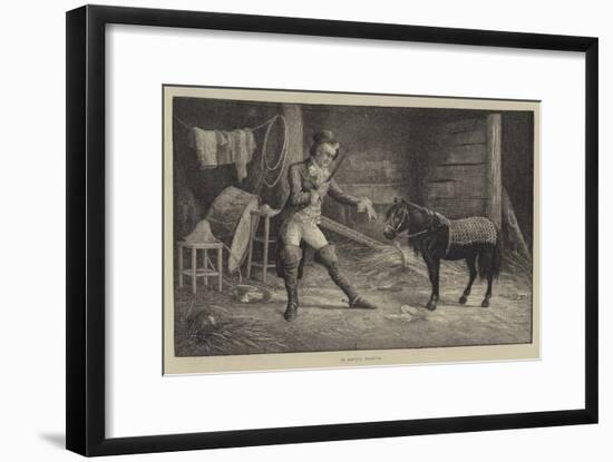 In Private Training-Frank Feller-Framed Giclee Print