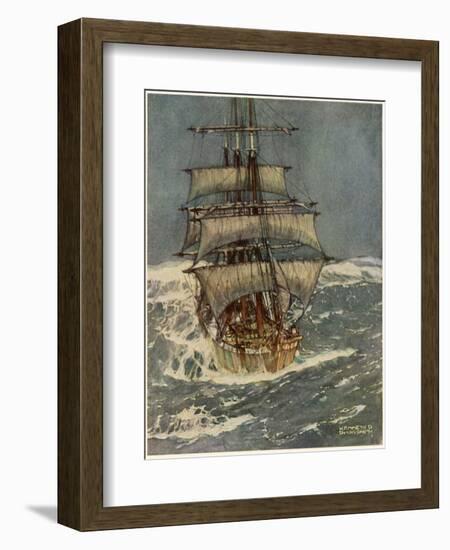 In Roaring Forties-Kenneth D Shoesmith-Framed Photographic Print