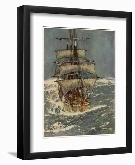 In Roaring Forties-Kenneth D Shoesmith-Framed Photographic Print