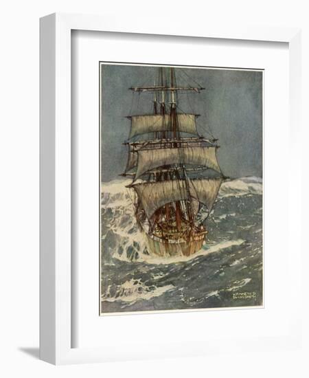 In Roaring Forties-Kenneth D Shoesmith-Framed Photographic Print