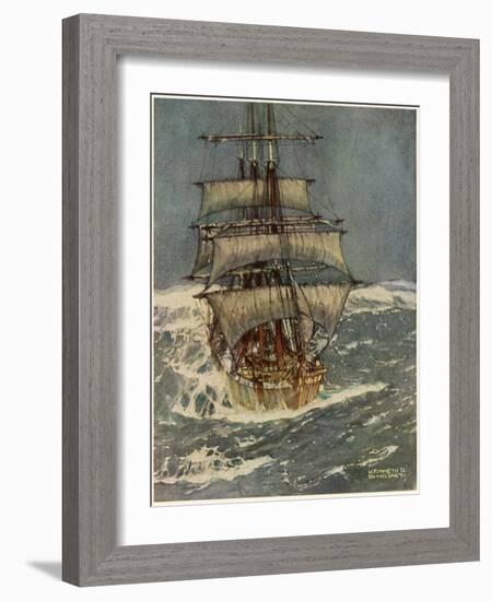 In Roaring Forties-Kenneth D Shoesmith-Framed Photographic Print