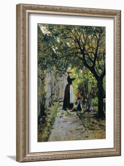 In Rose Garden-Silvestro Lega-Framed Giclee Print