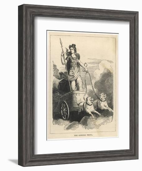 In Scandinavian Mythology the Goddess of Love Marriage and the Dead-null-Framed Art Print