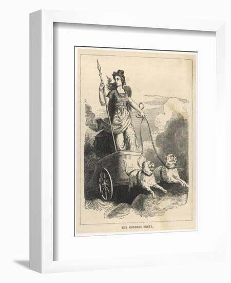 In Scandinavian Mythology the Goddess of Love Marriage and the Dead-null-Framed Art Print