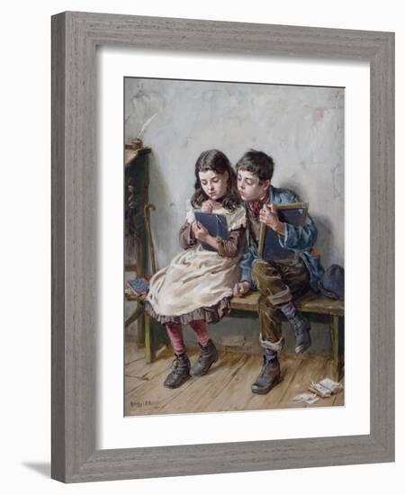 In School, 1883-Ralph Hedley-Framed Giclee Print