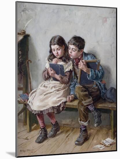 In School, 1883-Ralph Hedley-Mounted Giclee Print