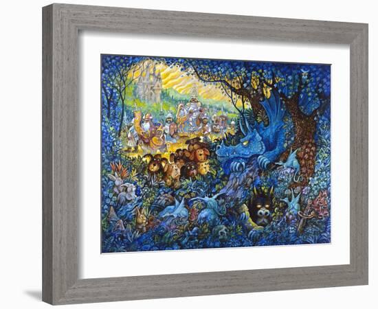 In Search of the Blue Dragon-Bill Bell-Framed Giclee Print