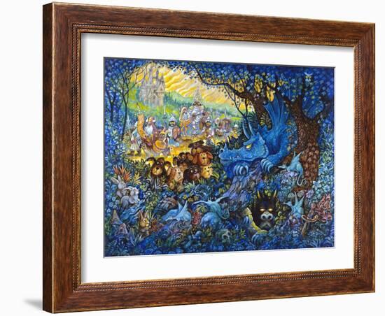 In Search of the Blue Dragon-Bill Bell-Framed Giclee Print