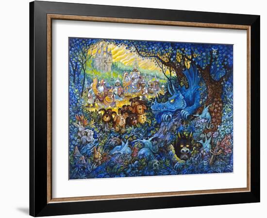 In Search of the Blue Dragon-Bill Bell-Framed Giclee Print