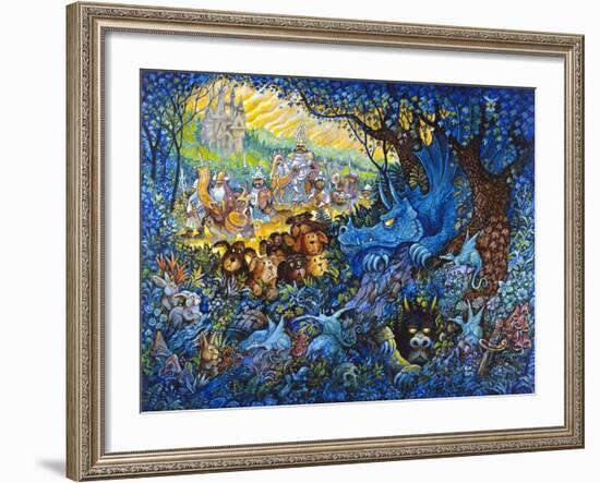 In Search of the Blue Dragon-Bill Bell-Framed Giclee Print