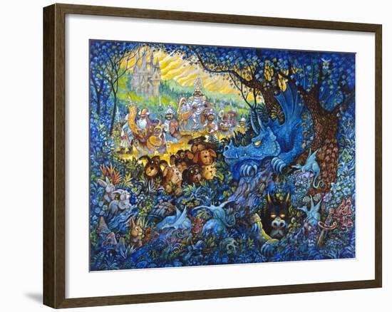 In Search of the Blue Dragon-Bill Bell-Framed Giclee Print