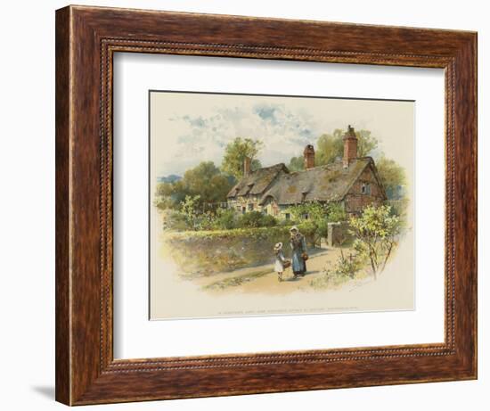 In Shakspere's Land, Anne Hathaway's Cottage at Shottery, Stratford-On-Avon-William Stephen Coleman-Framed Giclee Print