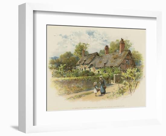 In Shakspere's Land, Anne Hathaway's Cottage at Shottery, Stratford-On-Avon-William Stephen Coleman-Framed Giclee Print