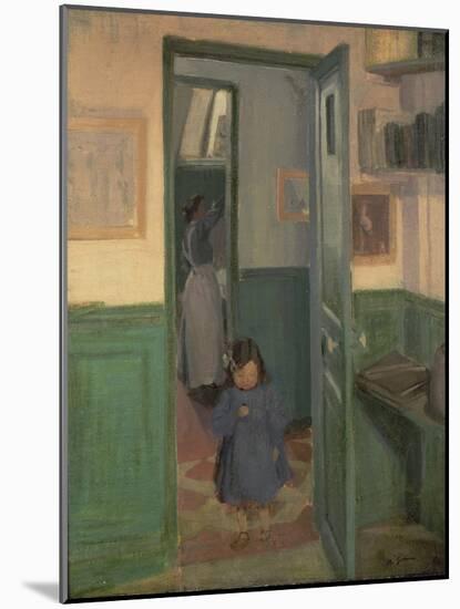 In Sickert's House, 1907-Harold Gilman-Mounted Giclee Print