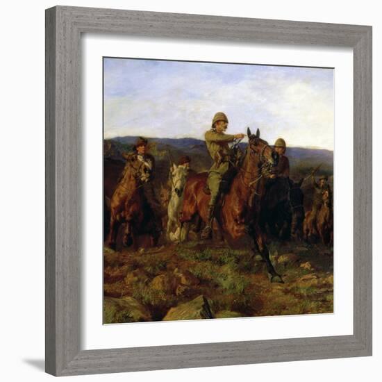 In Sight - Lord Dundonald's Dash on Ladysmith, 1900 (Detail of 17136)-Lucy Kemp-Welch-Framed Giclee Print