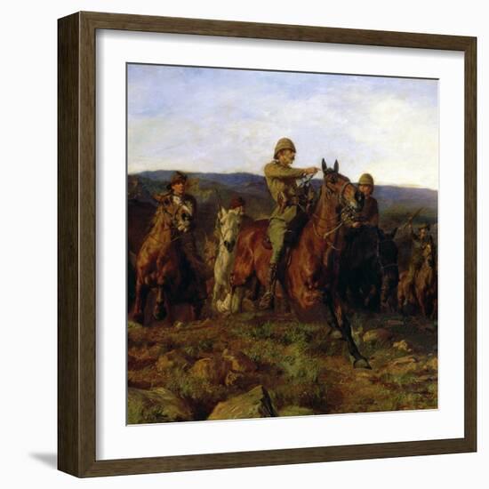In Sight - Lord Dundonald's Dash on Ladysmith, 1900 (Detail of 17136)-Lucy Kemp-Welch-Framed Giclee Print