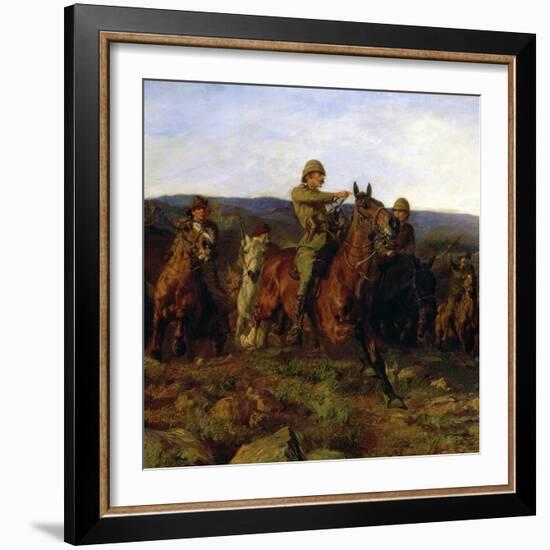 In Sight - Lord Dundonald's Dash on Ladysmith, 1900 (Detail of 17136)-Lucy Kemp-Welch-Framed Giclee Print