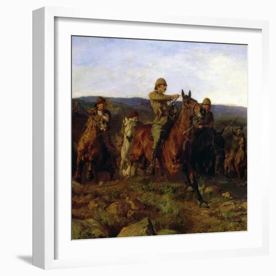In Sight - Lord Dundonald's Dash on Ladysmith, 1900 (Detail of 17136)-Lucy Kemp-Welch-Framed Giclee Print