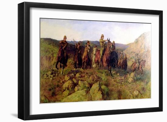 In Sight - Lord Dundonald's Dash on Ladysmith, 1900-Lucy Kemp-Welch-Framed Giclee Print