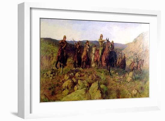 In Sight - Lord Dundonald's Dash on Ladysmith, 1900-Lucy Kemp-Welch-Framed Giclee Print