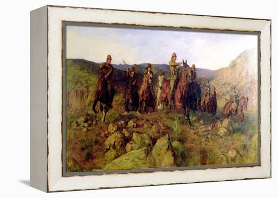 In Sight - Lord Dundonald's Dash on Ladysmith, 1900-Lucy Kemp-Welch-Framed Premier Image Canvas
