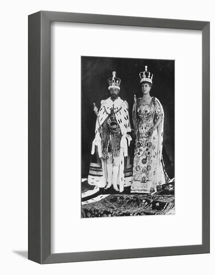 'In spring 1910, King Edward VII died, in March 1911, King George V was crowned', 1911, (1945)-Unknown-Framed Photographic Print