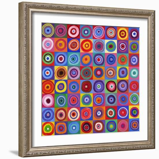 In Square Circle 64 after Kandinsky, 2012-David Newton-Framed Giclee Print