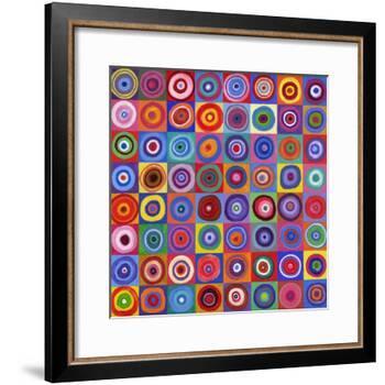 In Square Circle 64 after Kandinsky, 2012-David Newton-Framed Giclee Print