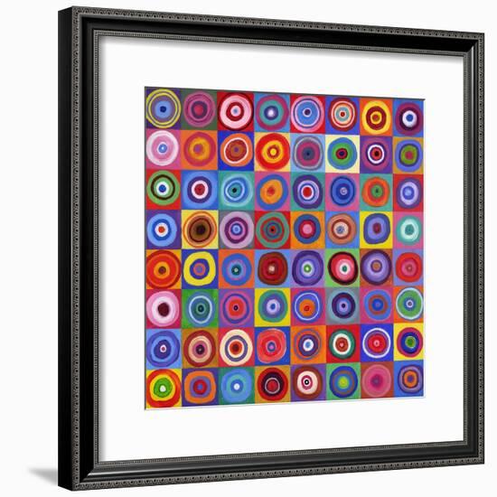 In Square Circle 64 after Kandinsky, 2012-David Newton-Framed Giclee Print