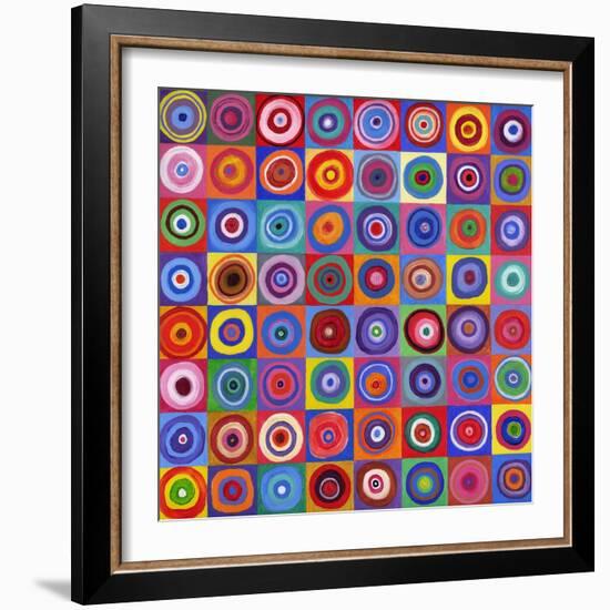 In Square Circle 64 after Kandinsky, 2012-David Newton-Framed Giclee Print