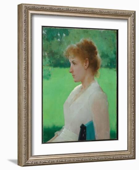 In Summer, 1887 (Oil on Canvas)-Frank Weston Benson-Framed Giclee Print