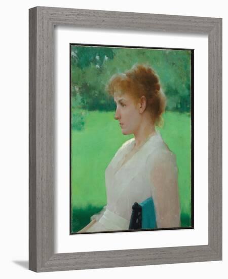 In Summer, 1887 (Oil on Canvas)-Frank Weston Benson-Framed Giclee Print