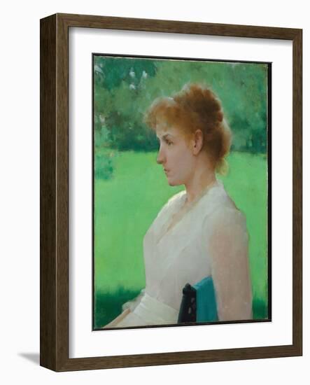 In Summer, 1887 (Oil on Canvas)-Frank Weston Benson-Framed Giclee Print