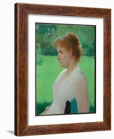 In Summer, 1887 (Oil on Canvas)-Frank Weston Benson-Framed Giclee Print