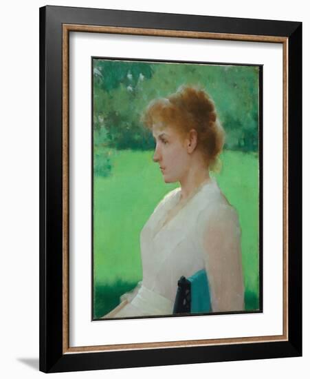 In Summer, 1887 (Oil on Canvas)-Frank Weston Benson-Framed Giclee Print