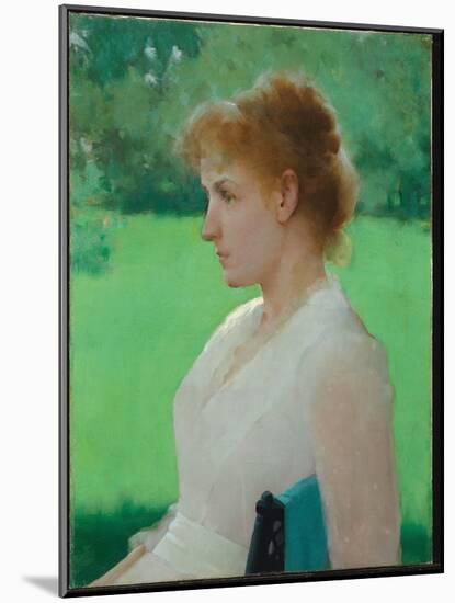 In Summer, 1887 (Oil on Canvas)-Frank Weston Benson-Mounted Giclee Print