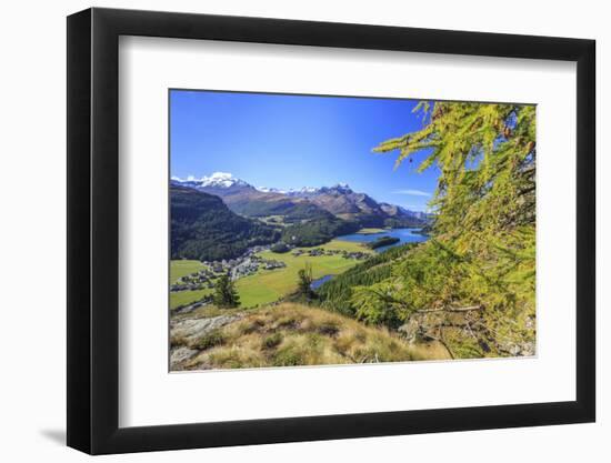 In Summer the Engadine Valley Becomes a Paradise for Mountain Lovers with Larch Forests-Roberto Moiola-Framed Photographic Print