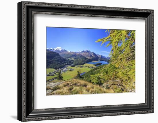 In Summer the Engadine Valley Becomes a Paradise for Mountain Lovers with Larch Forests-Roberto Moiola-Framed Photographic Print