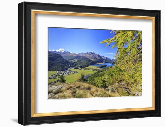 In Summer the Engadine Valley Becomes a Paradise for Mountain Lovers with Larch Forests-Roberto Moiola-Framed Photographic Print