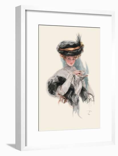 In Teacup Times-Harrison Fisher-Framed Art Print