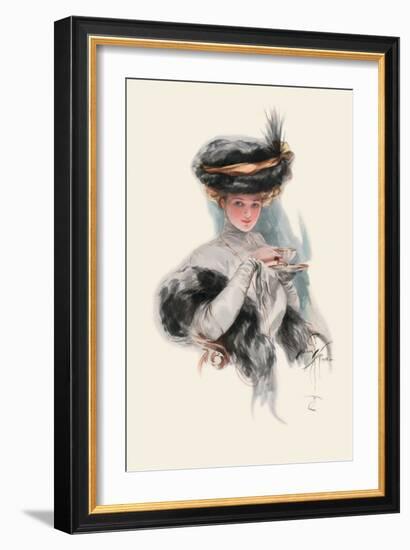 In Teacup Times-Harrison Fisher-Framed Art Print