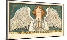 In Terris Pax Hominibus Bonae Voluntatis Postcard-null-Mounted Giclee Print