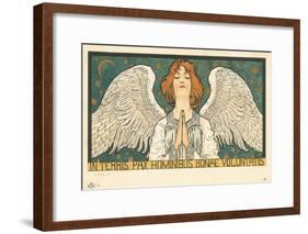 In Terris Pax Hominibus Bonae Voluntatis Postcard-null-Framed Giclee Print