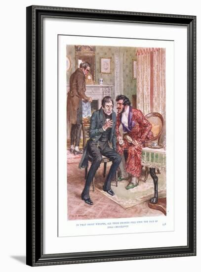 In That Short Whisper, All These Changes Fell on the Face of Jonas Chuzzlewit-Charles Edmund Brock-Framed Giclee Print